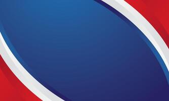 Modern red white blue background vector