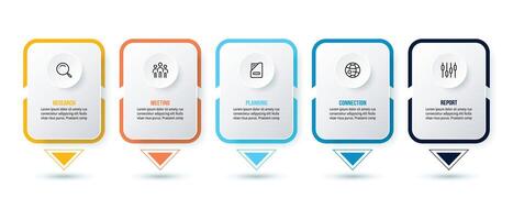 Business infographic template design. vector