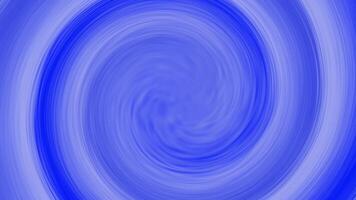 Hypnotic white spiral illusion forms on a blue color background, a seamless looping psychedelic animation video