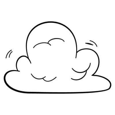 Hand drawn cloud sketch style cloud Clouds illustration