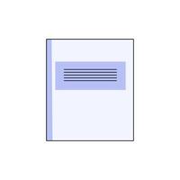 Illustration of a Blank Notebook vector