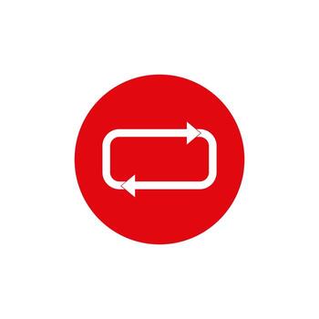 rojo lazo multimedia botones icono vector