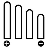 Volume Music Outline Icon. Simple icons vector