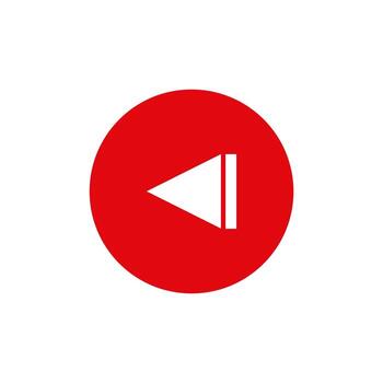 multimedia espalda jugar botones. medios de comunicación jugador íconos vector