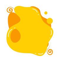Abstract fluid design element colorful various fluid and splattered vector