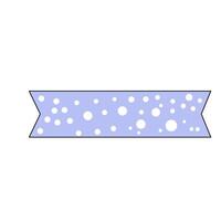Blue Ribbon Banner with Polka Dots vector