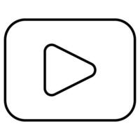 movie icon. Play icon for starting or playing media. vector