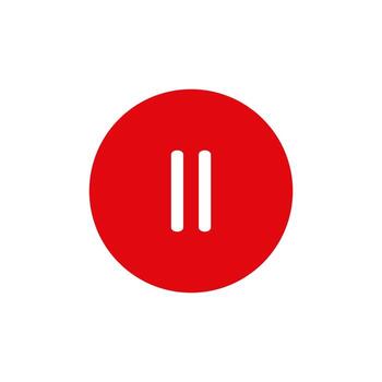 multimedia pausa botones. medios de comunicación jugador íconos vector