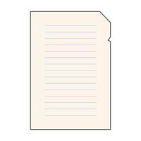 Illustration of Lined Sheet of Paper vector