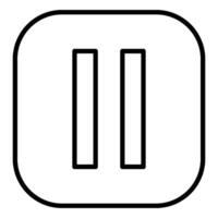 Play or play media flat icon for apps and websites. application symbol vector