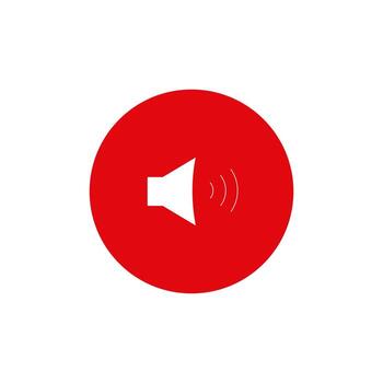 multimedia altavoz en botones. medios de comunicación jugador íconos vector