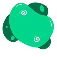 Abstract fluid design element colorful Trendy fluid shape vector