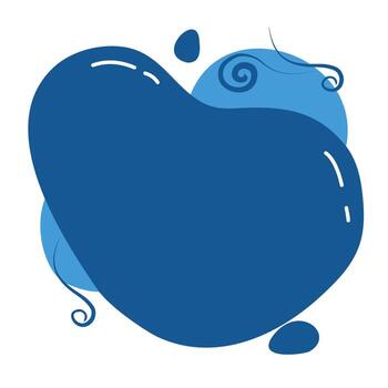 Abstract fluid design element colorful modern shape vector