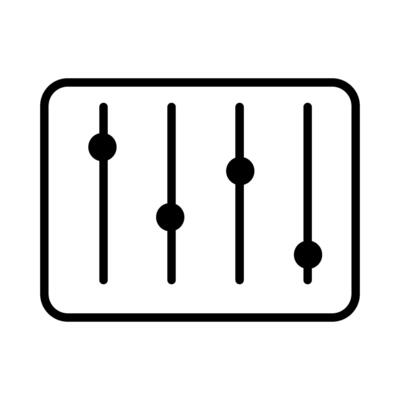 Music equalizer signs design. Volume mark. flat icon for apps and websites