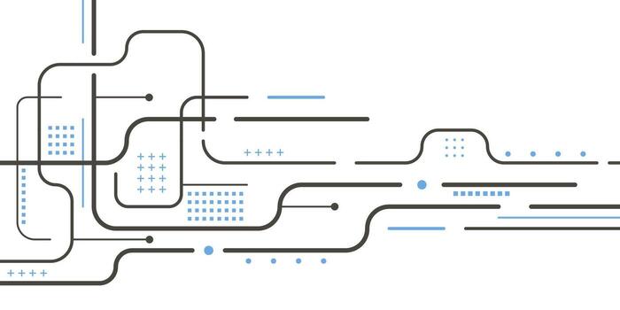 Technology background of lines.The modern concept of digital technology. Abstract geometry. vector