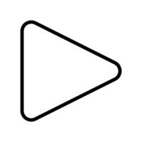 Play or play media flat icon for apps and websites. app icons vector