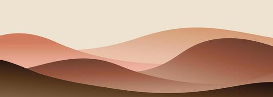 Mountain landscape background creative minimalist modern art print mountains, hills and forrest. use for print art, poster, cover, banner vector
