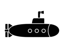 Submarine icon isolated on white background vector