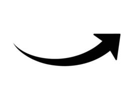 A black arrow pointing down on a white background vector