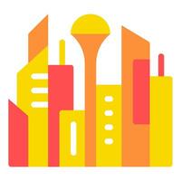 Cyberpunk Skyscraper Illustration vector