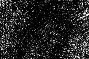 Chaotic Abstract Tangle Line Pattern with Organic Black Texture on White Background vector