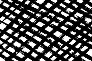 Grungy Diagonal Checkered Grid Pattern in Black and White for Modern Designs vector