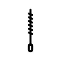 Flexible bottle brush, designed for cleaning intricate hookah components vector