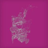 San Diego City in California United Stated street road map,outline illustration image vector