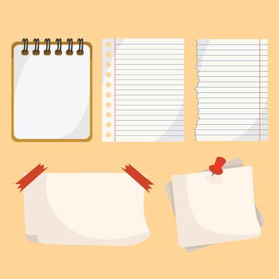 Copybook lines paper Notebook page Notepad for writing with pin