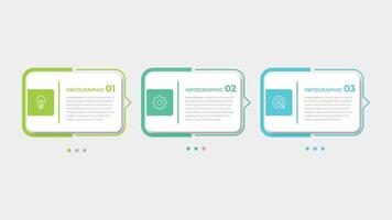Business infographic template. Thin line design label with icon and 3 options, steps vector