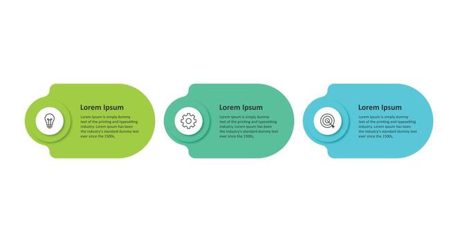 infographic design template with 3 options vector