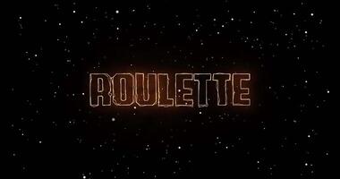 Roulette Orange Neon Cyberpunk Text Animation Background video