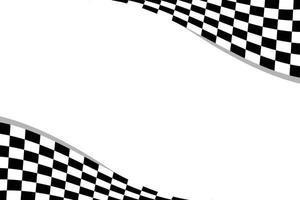 Race flag template background. Checkered flag. Black and white checker. illustration vector