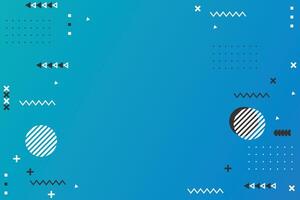 Abstract Modern Geometric Mempish Background Template Design vector