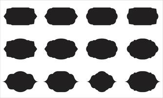 Minimal Badge Frames and Decorative Label Templates vector