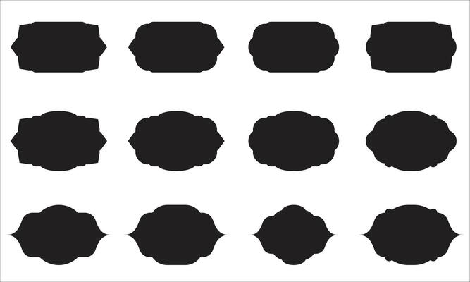 Minimal Badge Frames and Decorative Label Templates