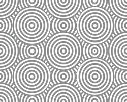 Abstract gray and white seamless pattern featuring concentric circles for modern backgrounds vector