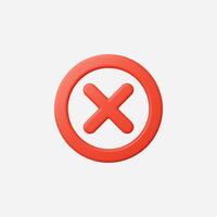 A bold red circle with a stylized cross symbolizing a warning. vector