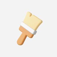 A playful ice cream popsicle icon in vibrant colors. vector