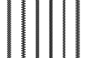 Closed Zipper set seamless illustration vector