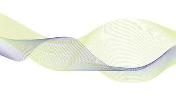 Abstract Gradient Wave Lines Background vector