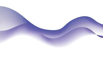 Violet Abstract Wave Lines on White Background vector