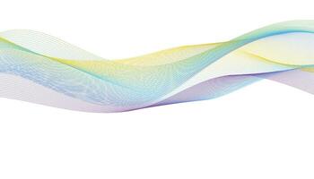 Soft Colorful Abstract Wave Background with Gradient Lines vector