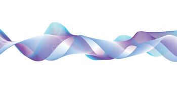 Purple and Blue Abstract Wave Background for Creative and Tech Design vector