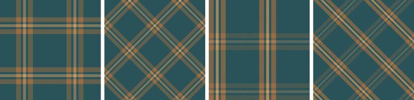 Seamless plaid pattern set.tartan dress flannel skirt, tablecloth modern and fashion print. vector