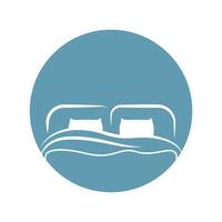 Bed icon illustration vector