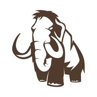 Mammoth icon on white background vector