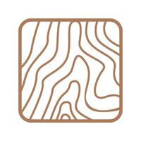 Wooden texture icon illustration vector