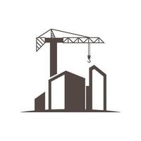 Construction crane icon illustration vector