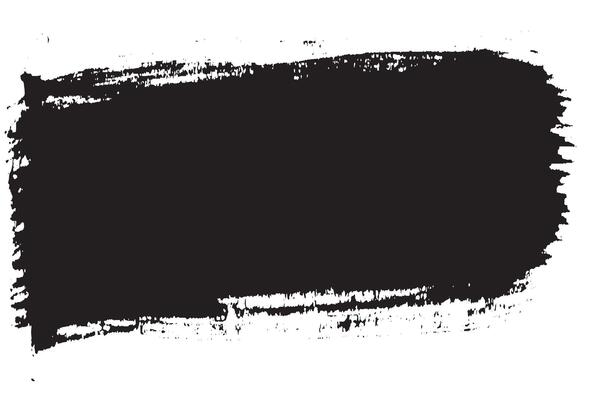 Large Black Paint Brush Stroke with Grunge Edges